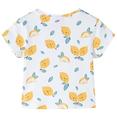 Kindershirt met knoop in de zoom 128 ecru 2
