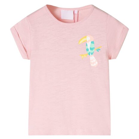 Kindershirt 92 lichtroze 1