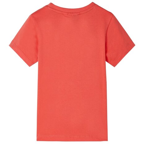 Kindershirt 128 lichtrood 2