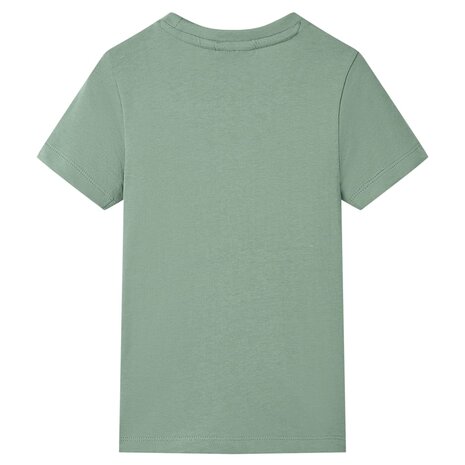 Kindershirt met korte mouwen 104 kakikleurig 2
