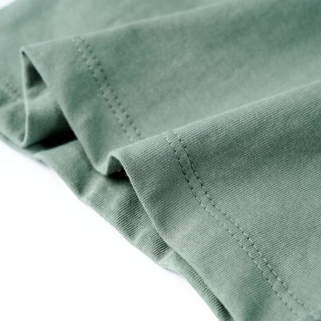 Kindershirt met korte mouwen 128 kakikleurig 6