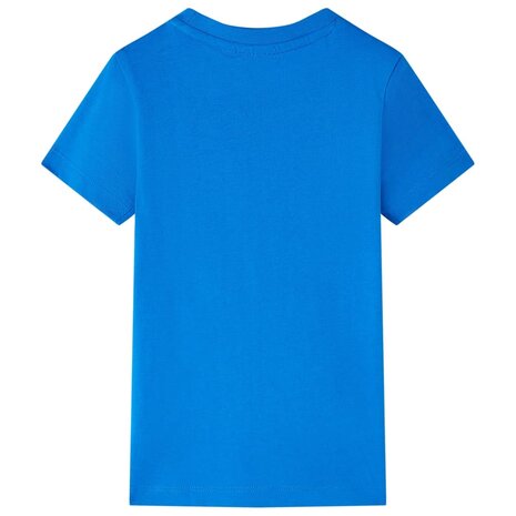 Kindershirt 116 felblauw 2