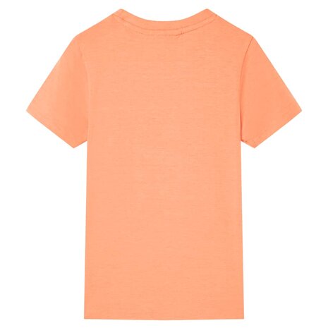 Kindershirt met korte mouwen 92 neonoranje 2