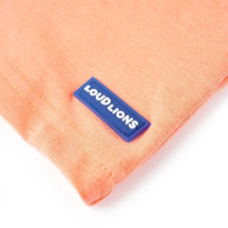 Kindershirt met korte mouwen 140 neonoranje 5