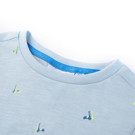 Kindershirt 140 lichtblauw 3