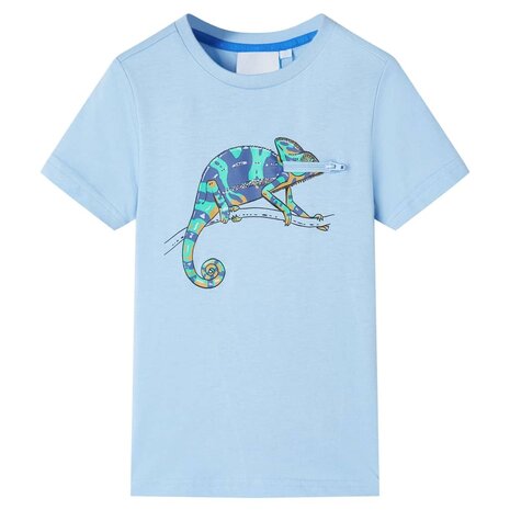 Kindershirt met korte mouwen 140 lichtblauw 1