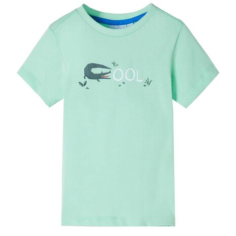 Kindershirt met korte mouwen 140 lichtgroen 1