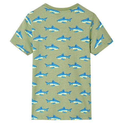 Kindershirt 92 lichtkakikleurig 2
