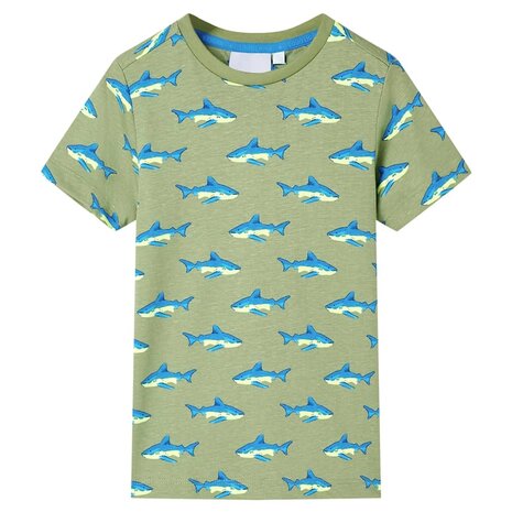 Kindershirt 140 lichtkakikleurig 1