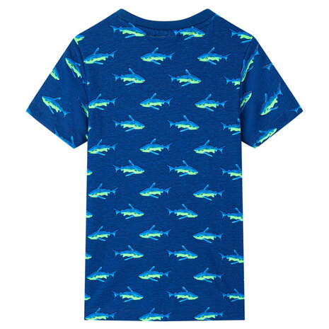 Kindershirt 92 donkerblauw 2