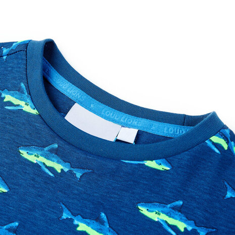 Kindershirt 92 donkerblauw 3