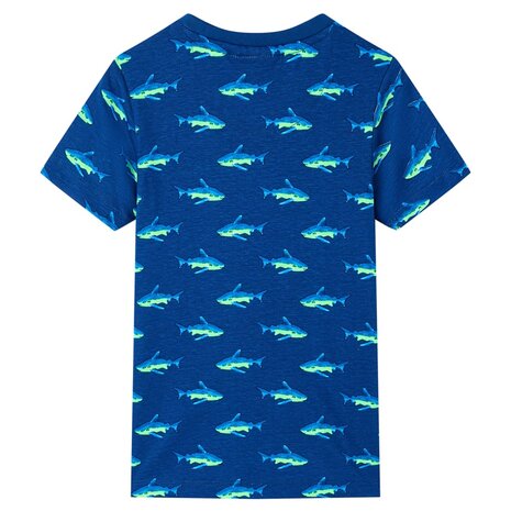 Kindershirt 140 donkerblauw 2