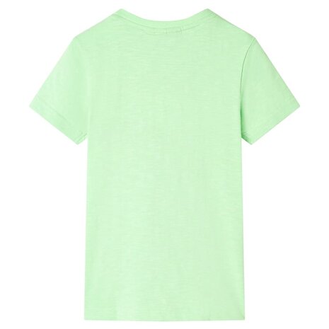 Kindershirt 140 neongroen 2