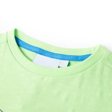 Kindershirt 140 neongroen 3