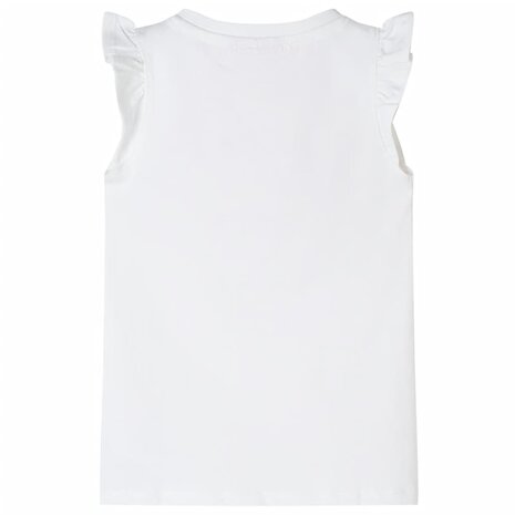 Kindershirt met mouwen met ruches 140 wit 2