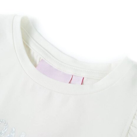 Kindershirt met mouwen met ruches 140 wit 3