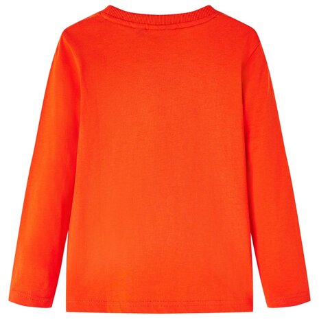 Kindershirt met lange mouwen 128 felroranje 2