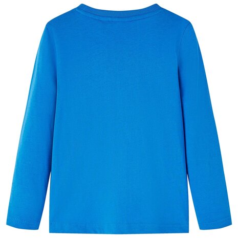 Kindershirt met lange mouwen 104 kobaltblauw 2