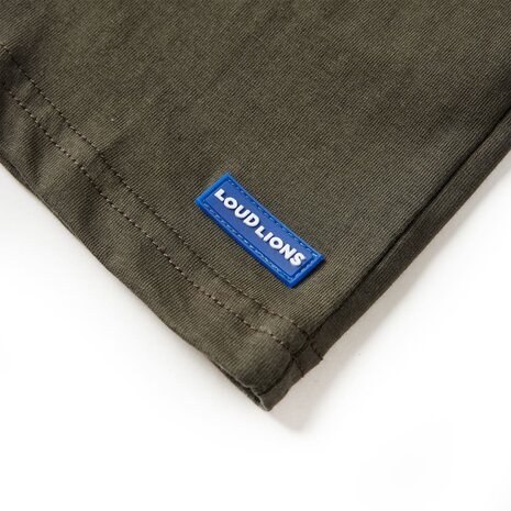 Kindershirt met lange mouwen 128 kakikleurig 5