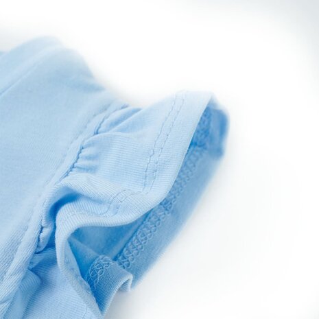 Kindershirt met ruches aan de mouwen 92 lichtblauw 5