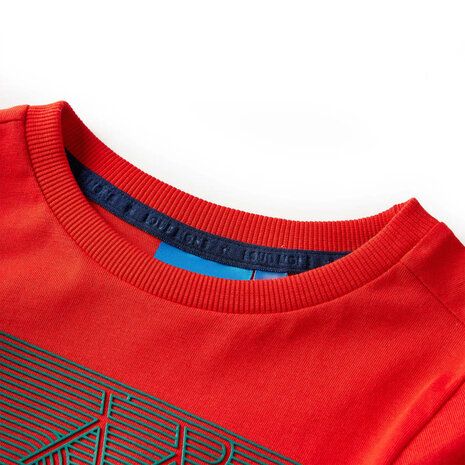 Kindershirt met lange mouwen 116 rood 3