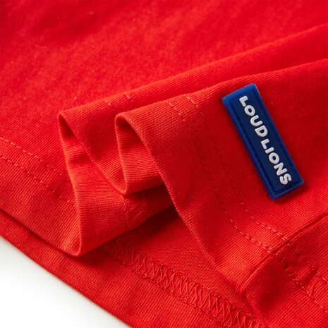 Kindershirt met lange mouwen 116 rood 6