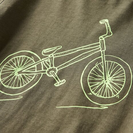 Kindershirt met lange mouwen 92 kakikleurig 4