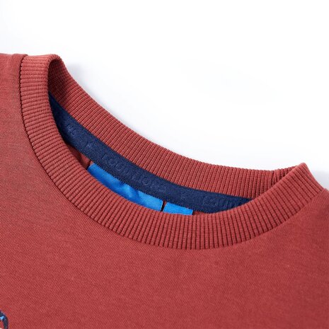 Kindershirt met lange mouwen 104 roodbruin 3