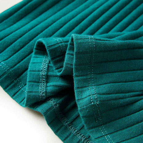 Kindershirt met lange mouwen geribd 92 donkergroen 6