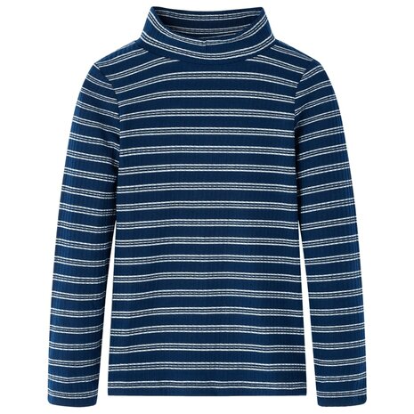 Kindershirt met lange mouwen 92 marineblauw 1