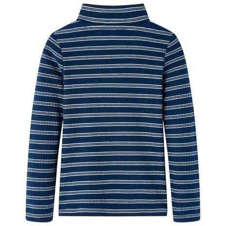 Kindershirt met lange mouwen 128 marineblauw 2