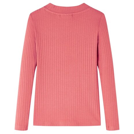 Kindershirt met lange mouwen 128 oudroze 2