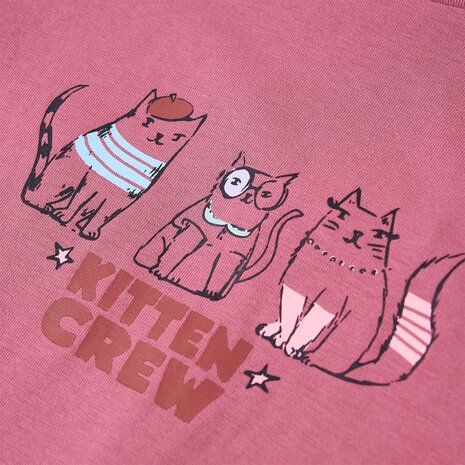 Kindershirt met lange mouwen 128 frambooskleurig 4