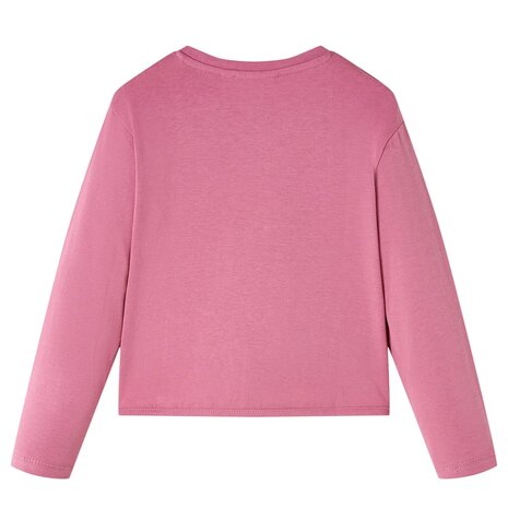 Kindershirt met lange mouwen 140 frambooskleurig 2
