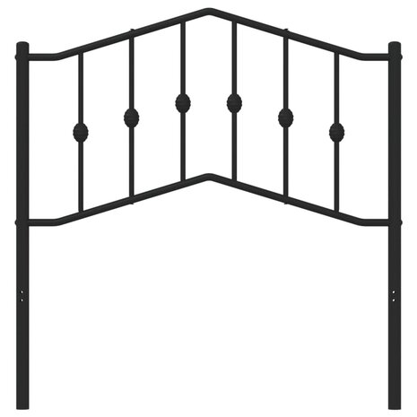 Hoofdbord 90 cm metaal zwart 2