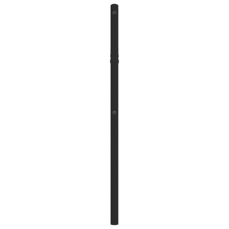 Hoofdbord 90 cm metaal zwart 3