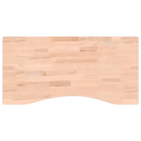 Bureaublad 80x(36-40)x4 cm massief beukenhout 2