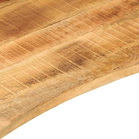 Bureaublad met ronding 120x60x2,5 cm massief ruw mangohout 7