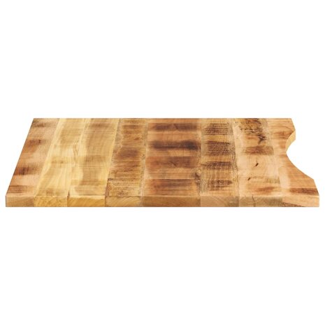 Bureaublad met ronding 100x80x2,5 cm massief ruw mangohout 4