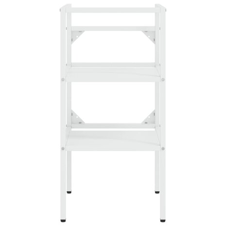 Wastafelframe met inbouwwastafel ijzer wit 4
