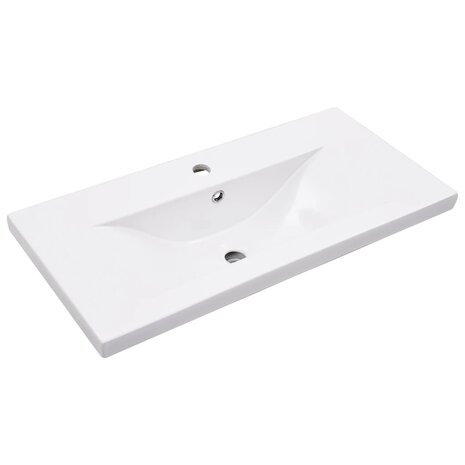 Wastafelframe met inbouwwastafel ijzer wit 5