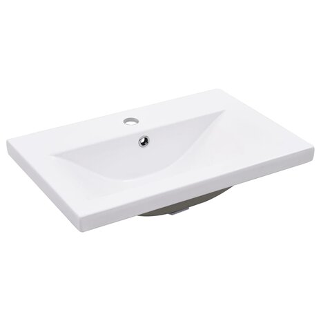 Wastafelframe met inbouwwastafel ijzer wit 5