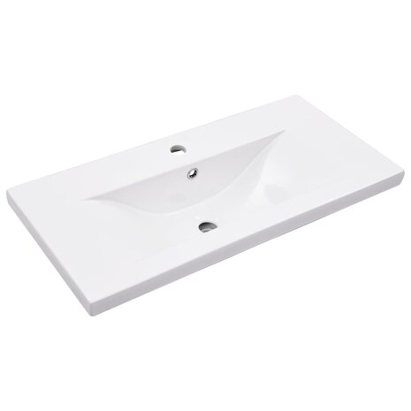 Wastafelframe met inbouwwastafel ijzer wit 5