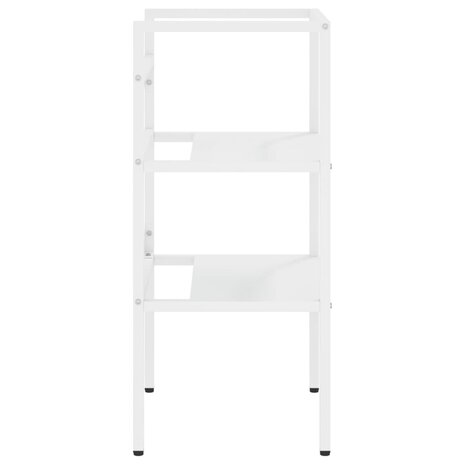 Wastafelframe 40x38x83 cm ijzer wit 4