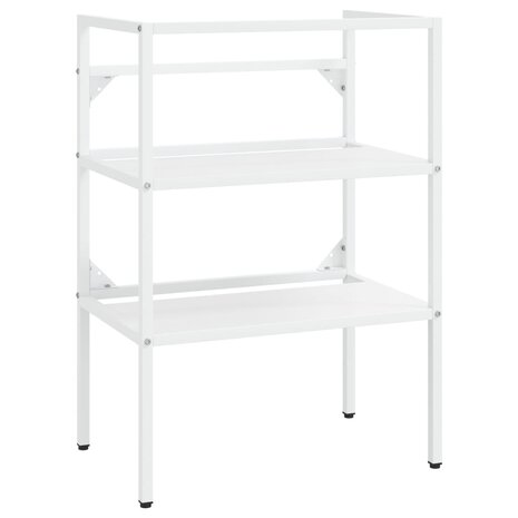 Wastafelframe 59x38x83 cm ijzer wit 2