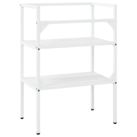 Wastafelframe 59x38x83 cm ijzer wit 5