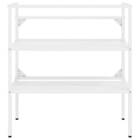 Wastafelframe 79x38x83 cm ijzer wit 3