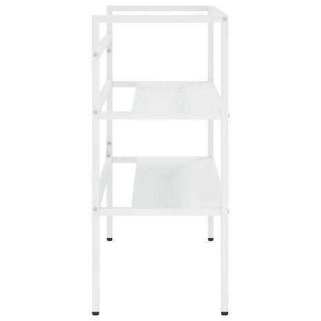 Wastafelframe 79x38x83 cm ijzer wit 4