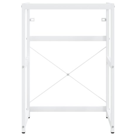 Wastafelframe 59x38x83 cm ijzer wit 3