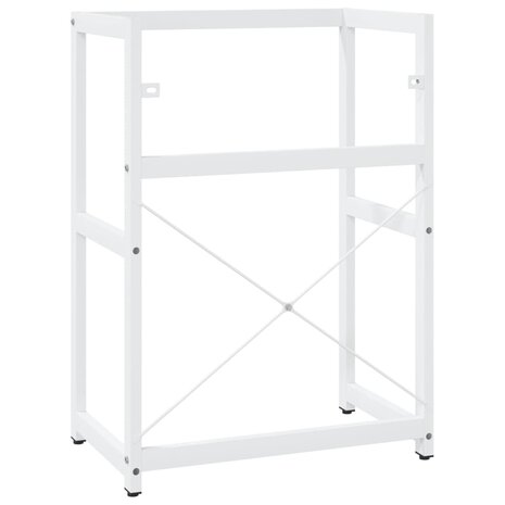 Wastafelframe 59x38x83 cm ijzer wit 5